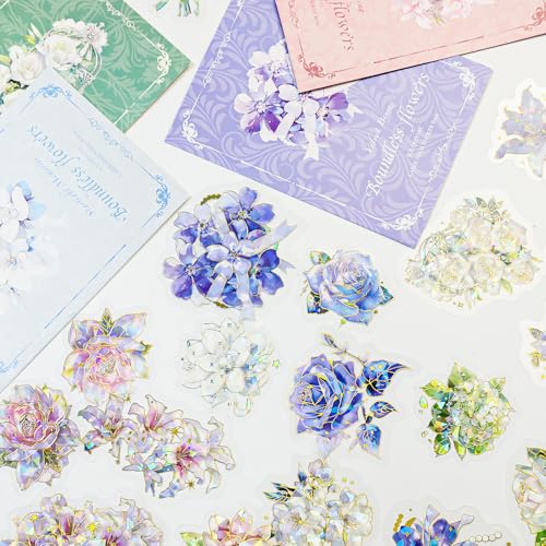 80 Stück Scrapbook Sticker Set Aesthetic Blumen Aufkleber PET Blume Scrapbooking Zubehör für Scrapbook Fotoalbum Kalender Bullet Journal 80 Stück Scrapbook Sticker Set Aesthetic Blumen Aufkleber PET Blume Scrapbooking Zubehör für Scrapbook Fotoalbum Kalender Bullet Journal von Tgsedr
