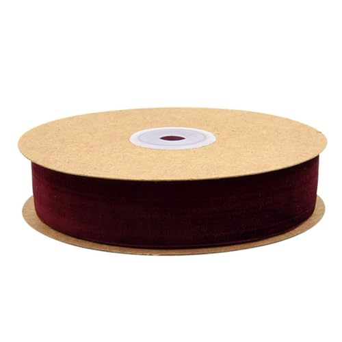 10 Meter/Rollen 25mm Samtband Schleifenband Geschenkband aus Samt Zierband Schmuckband Dekoration Borte Band Basltenband für Haarschmuck Kranz Deko DIY Schleife Hochzeit TischdekoBurgunderrot25mm 10 Meter/Rollen 25mm Samtband Schleifenband Geschenkband aus Samt Zierband Schmuckband Dekoration Borte Band Basltenband für Haarschmuck Kranz Deko DIY Schleife Hochzeit TischdekoBurgunderrot25mm von ThaiRoot