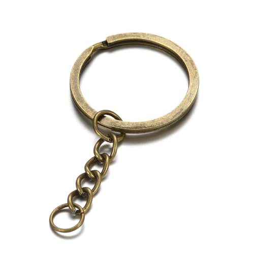 ThaiRoot 20 Stück 3cm Schlüsselring mit Kette Spaltring Metall Schlüsselanhänger Ringe Schlusselringen Keyring Keychain für Schlüssel Basteln Handwerk DIY Schmuckherstellung Bronze ThaiRoot 20 Stück 3cm Schlüsselring mit Kette Spaltring Metall Schlüsselanhänger Ringe Schlusselringen Keyring Keychain für Schlüssel Basteln Handwerk DIY Schmuckherstellung Bronze von ThaiRoot