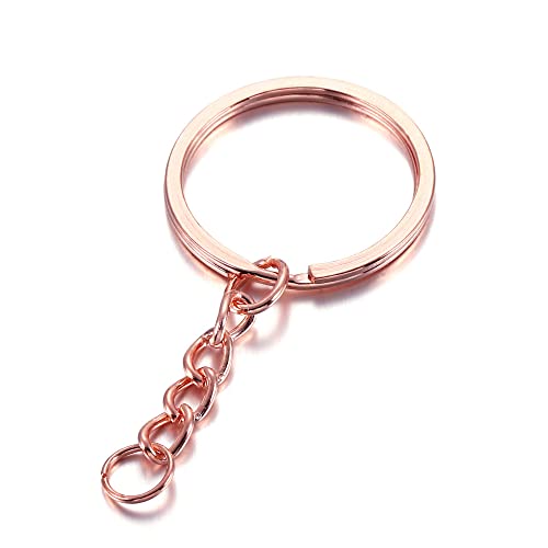 ThaiRoot 20 Stück 3cm Schlüsselring mit Kette Spaltring Metall Schlüsselanhänger Ringe Schlusselringen Keyring Keychain für Schlüssel Basteln Handwerk DIY Schmuckherstellung Roségold ThaiRoot 20 Stück 3cm Schlüsselring mit Kette Spaltring Metall Schlüsselanhänger Ringe Schlusselringen Keyring Keychain für Schlüssel Basteln Handwerk DIY Schmuckherstellung Roségold von ThaiRoot
