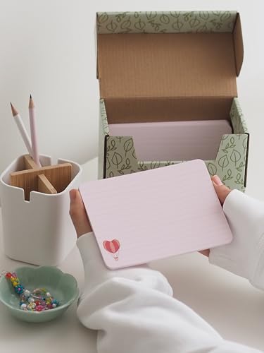 Karteikarte A6, 50 Stück, Pastell Karteikarte, Karteikarte mit Motiv, Rosa, gerundete Ecken Karteikarte, liniert, Vokabel Lernen, TYJ Karteikarte A6, 50 Stück, Pastell Karteikarte, Karteikarte mit Motiv, Rosa, gerundete Ecken Karteikarte, liniert, Vokabel Lernen, TYJ von That's your Journal