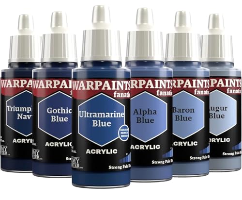 The Army Painter, Warpaints Fanatic Flexible Triad: Strong Pale Blues, 6 x 18 ml Acrylfarbe, Miniatur-Hobbybemalung, Für Miniatur-Wargaming The Army Painter, Warpaints Fanatic Flexible Triad: Strong Pale Blues, 6 x 18 ml Acrylfarbe, Miniatur-Hobbybemalung, Für Miniatur-Wargaming von The Army Painter