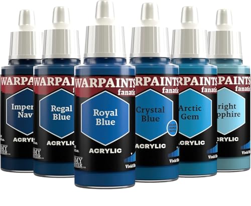 The Army Painter, Warpaints Fanatic Flexible Triad: Vivid Blues, 6 x 18 ml Acrylfarbe, Miniatur-Hobbybemalung, Für Miniatur-Wargaming The Army Painter, Warpaints Fanatic Flexible Triad: Vivid Blues, 6 x 18 ml Acrylfarbe, Miniatur-Hobbybemalung, Für Miniatur-Wargaming von The Army Painter