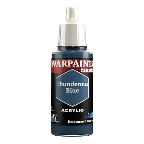 The Army Painter Blue Warpaints Fanatic Acrylfarben, 18 ml, Thunderous Blue von The Army Painter