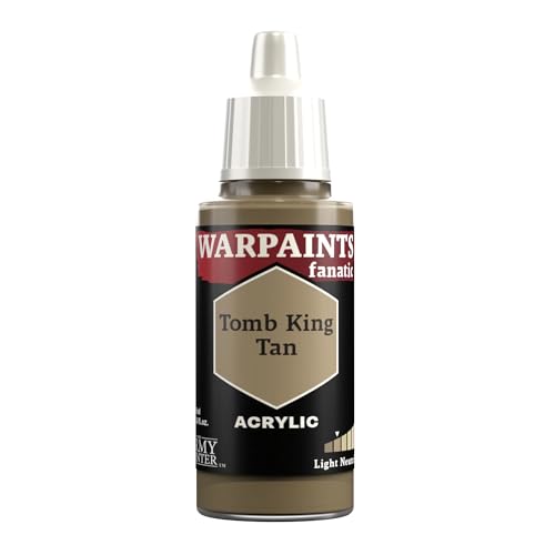 The Army Painter Browns & Neutrals Warpaints Fanatic Acrylfarben, 18 ml (Tomb King Tan) von The Army Painter