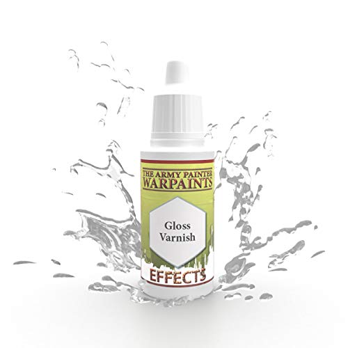 The Army Painter Gloss Varnish Warpaint - hochpigmentierte Acrylfarbe auf Wasserbasis, geeignet für das Bemalen von Tabletop Miniaturen, Brettspielfiguren und Miniaturen zu RPGs Rollenspielen WP1473 von The Army Painter