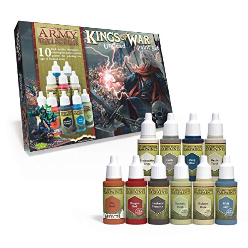 The Army Painter WP8016 Kings of War Undead Malset | 10 Acrylfarben für das Bemalen von Fantasy Undead Infantry und Undead Warmachines | für Wargames Miniatur Modell Malerei The Army Painter WP8016 Kings of War Undead Malset | 10 Acrylfarben für das Bemalen von Fantasy Undead Infantry und Undead Warmachines | für Wargames Miniatur Modell Malerei von The Army Painter