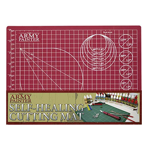 The Army Painter Self-Healing Cutting Mat, Doppelseitige PVC rutschfeste Matte, 3-lagige Raster-Miniatur- und Modellschneidunterlage, A4, Tisch-Rollenspiele und Kriegsspiel-Miniaturmodellierung The Army Painter Self-Healing Cutting Mat, Doppelseitige PVC rutschfeste Matte, 3-lagige Raster-Miniatur- und Modellschneidunterlage, A4, Tisch-Rollenspiele und Kriegsspiel-Miniaturmodellierung von The Army Painter