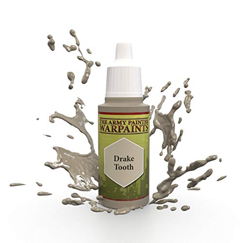 The Army Painter | Warpaint | Drake Tooth | Hochpigmentierte Acrylfarbe auf Wasserbasis, geeignet für das Bemalen von Tabletop Miniaturen, Brettspielfiguren und Miniaturen zu RPGs Rollenspielen, w69" x l90", WP1417 von The Army Painter
