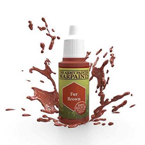 The Army Painter | Warpaint | Fur Brown | Hochpigmentierte Acrylfarbe auf Wasserbasis, geeignet für das Bemalen von Tabletop Miniaturen, Brettspielfiguren und Miniaturen zu RPGs Rollenspielen, WP1122 von The Army Painter