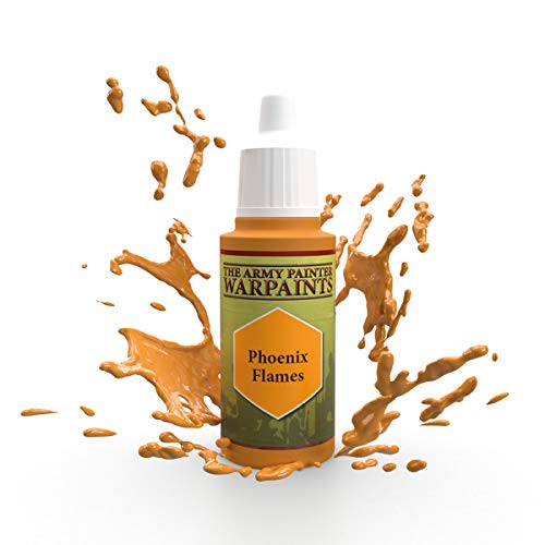 The Army Painter | Warpaint | Phoenix Flames | Hochpigmentierte Acrylfarbe auf Wasserbasis, geeignet für das Bemalen von Tabletop Miniaturen, Brettspielfiguren und Miniaturen zu RPGs Rollenspielen, WP1446 von The Army Painter