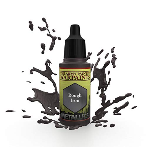 The Army Painter | Warpaint | Rough Iron | Hochpigmentierte Acrylfarbe auf Wasserbasis, geeignet für das Bemalen von Tabletop Miniaturen, Brettspielfiguren und Miniaturen zu RPGs Rollenspielen, w36" x l72", WP1468 von The Army Painter
