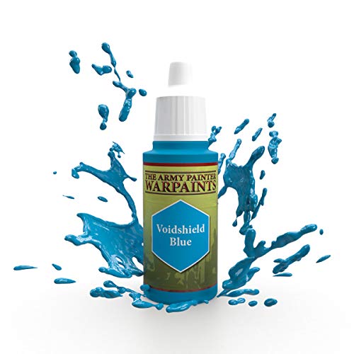 The Army Painter | Warpaint | Voidshield Blue | Hochpigmentierte Acrylfarbe auf Wasserbasis, geeignet für das Bemalen von Tabletop Miniaturen, Brettspielfiguren und Miniaturen zu RPGs Rollenspielen, "w48"" x l72""", WP1452 von The Army Painter