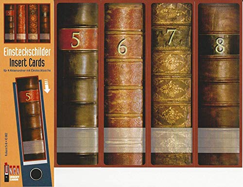 Design Ordner-Rückenschilder zum Einstecken - Motiv Foliant 5-8 - für breite Din A4-Ordner, original von File Art Design Ordner-Rückenschilder zum Einstecken - Motiv Foliant 5-8 - für breite Din A4-Ordner, original von File Art von The Art File