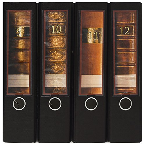 Design Ordner-Rückenschilder zum Einstecken - Motiv Foliant 9-12 - für breite Din A4-Ordner, original von File Art Design Ordner-Rückenschilder zum Einstecken - Motiv Foliant 9-12 - für breite Din A4-Ordner, original von File Art von The Art File