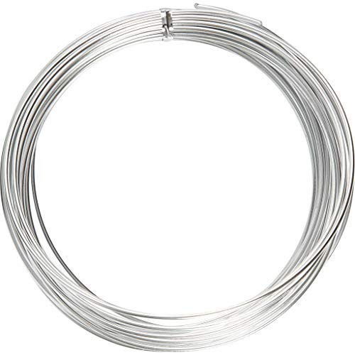 1mm Aluminiumdraht - 10 Meter, biegsamer Basteldraht für Schmuck, Stop-Animation, Modellieren mit Ton, Armaturen und Bonsai 1mm Aluminiumdraht - 10 Meter, biegsamer Basteldraht für Schmuck, Stop-Animation, Modellieren mit Ton, Armaturen und Bonsai von The Bead Shop
