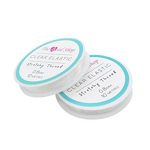 2 Spulen Klarer Stretch Elastic 0.8mm 10 Meter Schmuckherstellung Perlenfädeln Armbänder 2 Spulen Klarer Stretch Elastic 0.8mm 10 Meter Schmuckherstellung Perlenfädeln Armbänder von The Bead Shop