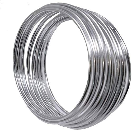 2mm Aluminiumdraht - 5 Meter, biegsamer Basteldraht für Schmuck, Stop-Animation, Modellieren mit Ton, Armaturen und Bonsai 2mm Aluminiumdraht - 5 Meter, biegsamer Basteldraht für Schmuck, Stop-Animation, Modellieren mit Ton, Armaturen und Bonsai von The Bead Shop