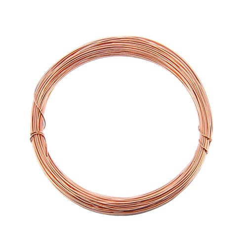 Anlaufgeschützter Basteldraht Kupferfarben 0,6 mm (22 Gauge) x 10 m – Weicher Kupferdraht Zum Schmuckbasteln, Modellieren, Wickeln, Skulptur & Kreatives Arbeiten von The Bead Shop