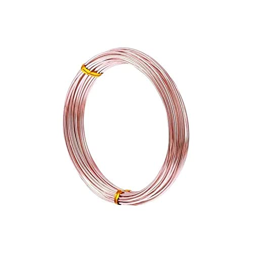 Anlaufgeschützter Basteldraht Roségoldfarben 0,6 mm (22 Gauge) x 10 m – Weicher Kupferdraht Zum Schmuckbasteln, Modellieren, Wickeln, Skulptur & Kreatives Arbeiten von The Bead Shop