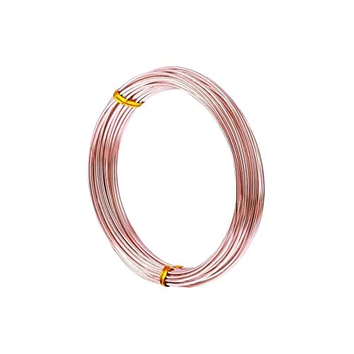 Anlaufgeschützter Basteldraht Roségoldfarben 1,0 mm (18 Gauge) x 4 m – Weicher Kupferdraht Zum Schmuckbasteln, Modellieren, Wickeln, Skulptur & Kreatives Arbeiten von The Bead Shop