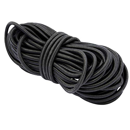 Elastische Kordel, zum Basteln, für Schmuck, Masken, Party-Hüte, erhältlich in 1 mm, 1,5 mm, 2 mm und 3 mm, Schwarz , 2mm - 10 metres von The Bead Shop