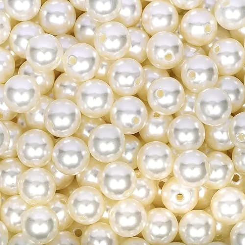 Kunstperlen, 6 mm, elfenbeinfarben, cremefarben, Acryl-Kunstperlen mit Löchern für DIY-Schmuckherstellung, Handwerk, Armbänder, Halsketten, Haar-Accessoires, Vasenfüller und Dekorationen, 250 Stück Kunstperlen, 6 mm, elfenbeinfarben, cremefarben, Acryl-Kunstperlen mit Löchern für DIY-Schmuckherstellung, Handwerk, Armbänder, Halsketten, Haar-Accessoires, Vasenfüller und Dekorationen, 250 Stück von The Bead Shop