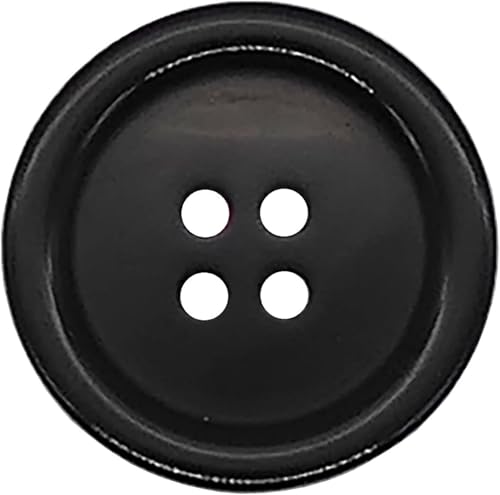 Nähknöpfe aus Kunstharz, 13 mm, rund, 4-Loch-Verschlüsse zum Basteln, für Mäntel, Jacken, Blazer, DIY-Reparaturen und Kleidungsersatz, langlebig, maschinenwaschbar, 12 Stück von The Bead Shop