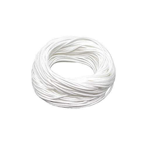 Raffrolloschnur 1,2 mm weiß 20 Meter Schnur für österreichische Soffittenschnur von The Bead Shop