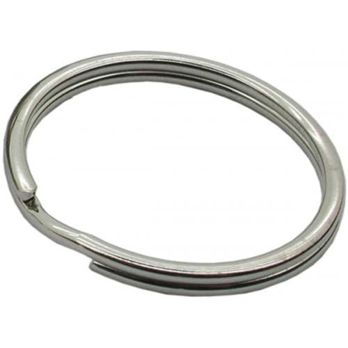 The Bead Shop 16mm 50 Stück Edelstahl-Sprengringe – Doppelte Rundringe für Schmuckherstellung & DIY-Projekte von The Bead Shop