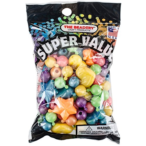 Beadery Kunststoff Pop Perlen 12 mm und 25 mm 113 g-pearl Multicolor Beadery Kunststoff Pop Perlen 12 mm und 25 mm 113 g-pearl Multicolor von The Beadery