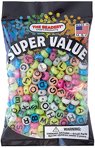 The Beadery Alphabet Beads 10mm-Glow-In-The-Dark The Beadery Alphabet Beads 10mm-Glow-In-The-Dark von The Beadery