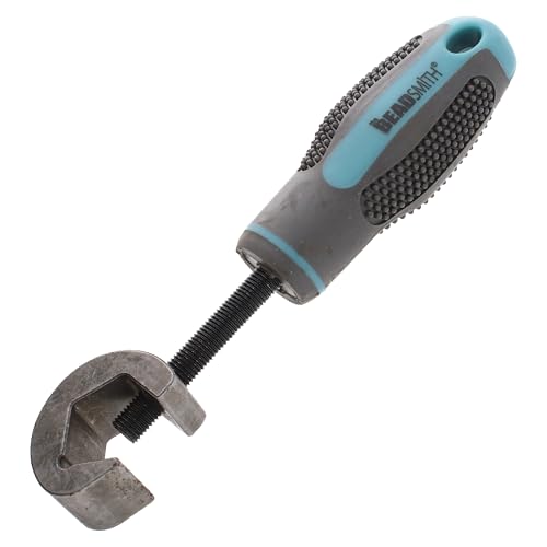 The Beadsmith Metall-Stempelhalter, 15,2 cm, Metall-Stempelwerkzeug, mit grauem und aquamarinfarbenem strukturiertem Komfortgriff, hält Stempel mit einem sicheren und sicheren Griff an Ort und Stelle. The Beadsmith Metall-Stempelhalter, 15,2 cm, Metall-Stempelwerkzeug, mit grauem und aquamarinfarbenem strukturiertem Komfortgriff, hält Stempel mit einem sicheren und sicheren Griff an Ort und Stelle. von The Beadsmith