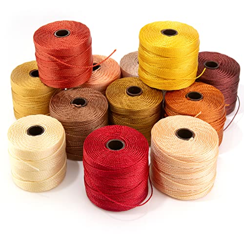 Beadsmith S-Lon Bead Cord TEX210 12/Pkg-Fall von The Beadsmith