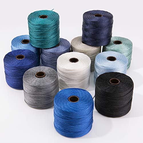 Beadsmith S-Lon Bead Cord TEX210 12/Pkg-Winter von The Beadsmith