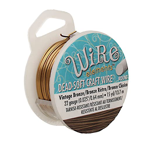 Beadsmith WCR-4206 22 Gauge Antik Vintage Bronze Messing Farbe Kupfer Basteldraht, 15 m Beadsmith WCR-4206 22 Gauge Antik Vintage Bronze Messing Farbe Kupfer Basteldraht, 15 m von The Beadsmith