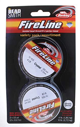 Fireline Perlenfaden, 2 Stück, transparent, 1 Stück je 13,7 m Spule in 1,8 kg und 2,7 kg Fireline Perlenfaden, 2 Stück, transparent, 1 Stück je 13,7 m Spule in 1,8 kg und 2,7 kg von The Beadsmith