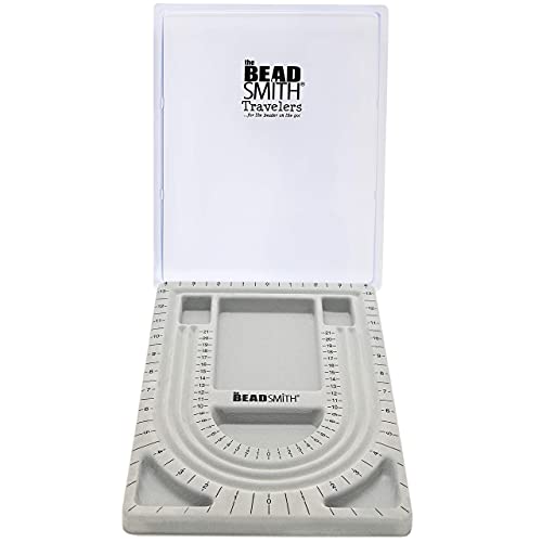 The Beadsmith Bead Design Brett zum Aufreihen von Perlen, mit Grauer Beflockung und Deckel, 23 x 33 cm The Beadsmith Bead Design Brett zum Aufreihen von Perlen, mit Grauer Beflockung und Deckel, 23 x 33 cm von The Beadsmith