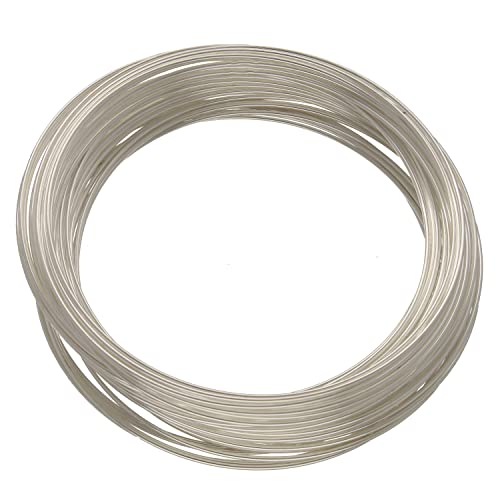 The Beadsmith Beschichteter Memory-Draht, 5,7 cm Durchmesser, 28,3 g, 70 Spulen, silberfarben, Edelstahl, für mehrsträngige DIY-Armbänder oder Armreifen The Beadsmith Beschichteter Memory-Draht, 5,7 cm Durchmesser, 28,3 g, 70 Spulen, silberfarben, Edelstahl, für mehrsträngige DIY-Armbänder oder Armreifen von The Beadsmith