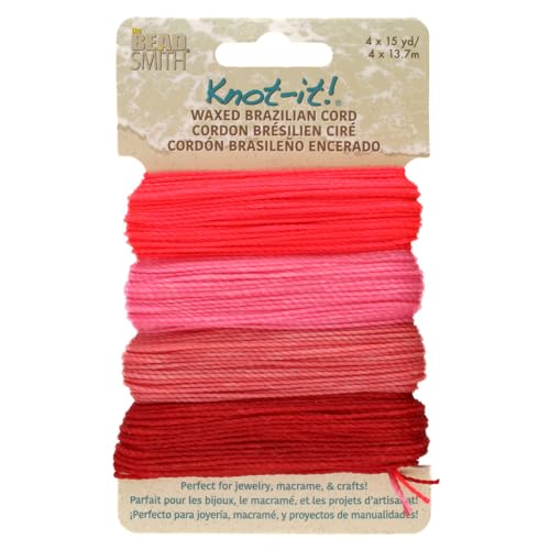 The Beadsmith Knot It Gewachste Polyesterschnur – Floral Vibes – 0,7 mm Durchmesser – 4 Kordeln, je 13,7 m – für Schmuck, Makramee, Freundschaftsarmbänder und Bastelarbeiten The Beadsmith Knot It Gewachste Polyesterschnur – Floral Vibes – 0,7 mm Durchmesser – 4 Kordeln, je 13,7 m – für Schmuck, Makramee, Freundschaftsarmbänder und Bastelarbeiten von The Beadsmith