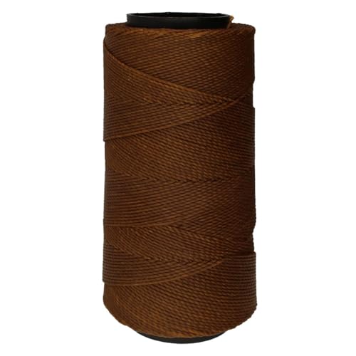 The Beadsmith Knot It gewachste Polyesterschnur, hellbraun, 0,7 mm Durchmesser, helles Wachs, 144 m pro Spule, für Schmuck, Makramee, Freundschaftsarmbänder und Bastelarbeiten von The Beadsmith