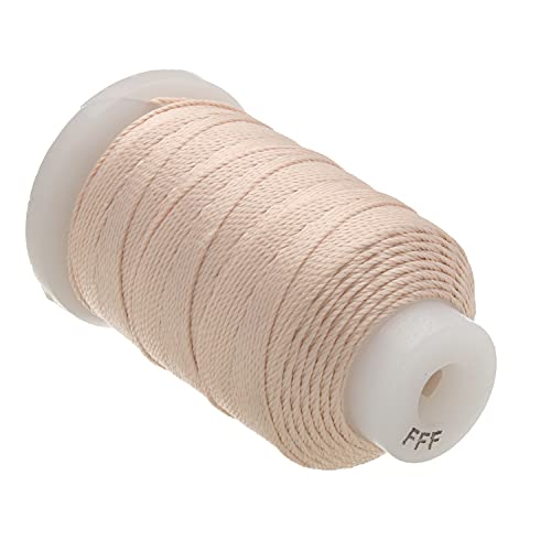 The Beadsmith Kordel aus reiner Seide – Farbe Pink – Größe FFF (0,419 mm/0,0165 Zoll) – 92 Yards (84 m), 1/2 Unzen Spule – zum Knoten von Perlen, Edelsteinen, Kristallen und Perlen von The Beadsmith
