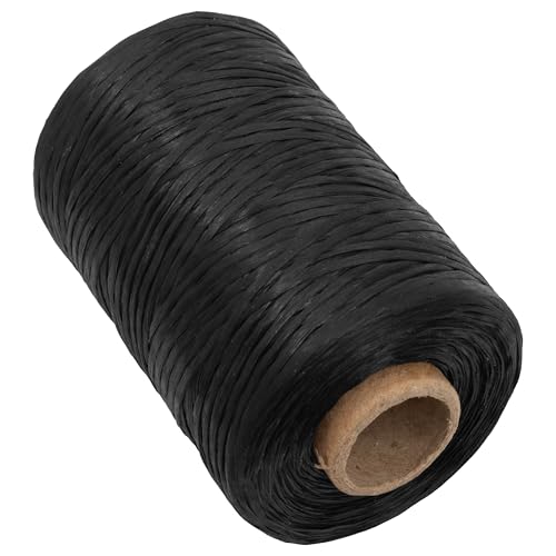 The Beadsmith Künstliche Sinew Cord – gewachste Polyester-Bastelschnur, schwarze Farbe, 5-lagig, 227 g Spule, 273 m/250 m von The Beadsmith