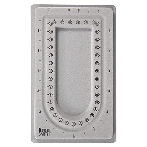 The Beadsmith Mini-Perlenbrett, grau beflockt, 40,6 cm, U-förmiger Kanal, 10,2 x 17,1 cm, Designtafeln zum Erstellen von Armbändern, Halsketten und anderem Schmuck The Beadsmith Mini-Perlenbrett, grau beflockt, 40,6 cm, U-förmiger Kanal, 10,2 x 17,1 cm, Designtafeln zum Erstellen von Armbändern, Halsketten und anderem Schmuck von The Beadsmith