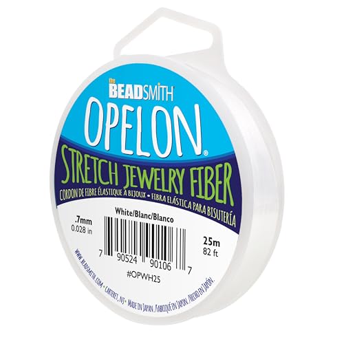 The Beadsmith Perlenschnur, Polyester, Weiss/opulenter Garten, 0.7 mm, 25 The Beadsmith Perlenschnur, Polyester, Weiss/opulenter Garten, 0.7 mm, 25 von The Beadsmith