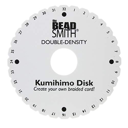 The Beadsmith Runde Kumihimo-Scheibe, 15,2 cm Durchmesser, 20 mm dick, doppelt dichter Schaumstoff, Schmuckwerkzeuge zum Flechten, 1 Scheibe The Beadsmith Runde Kumihimo-Scheibe, 15,2 cm Durchmesser, 20 mm dick, doppelt dichter Schaumstoff, Schmuckwerkzeuge zum Flechten, 1 Scheibe von The Beadsmith