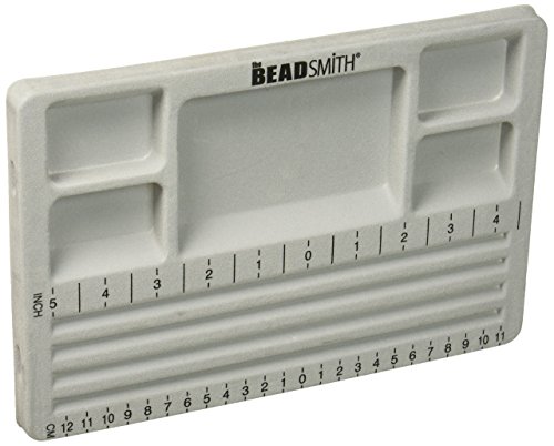 The Beadsmith Travel Bead Design in Beading Board and Gray Flock with Lid, 7.75 by 11.25-Inch von The Beadsmith