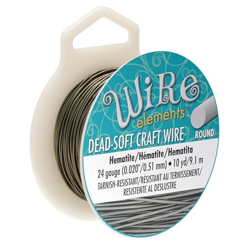 The Beadsmith Wire Elements Basteldraht, anlaufgeschützt, weich, rund, Häma-Farbe, 0,51 mm, 24 Gauge, 9,1 m Spule – Schmuckherstellung, Drahtwickeln, Blumen und andere Bastelarbeiten The Beadsmith Wire Elements Basteldraht, anlaufgeschützt, weich, rund, Häma-Farbe, 0,51 mm, 24 Gauge, 9,1 m Spule – Schmuckherstellung, Drahtwickeln, Blumen und andere Bastelarbeiten von The Beadsmith