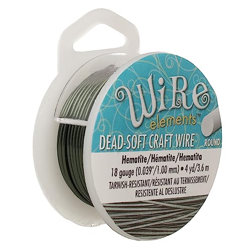 The Beadsmith Wire Elements Basteldraht, anlaufgeschützt, weich, rund, Häma-Farbe, 1 mm, 18 Gauge, 4 m Spule – Schmuckherstellung, Drahtwickeln, Blumen und andere Bastelarbeiten The Beadsmith Wire Elements Basteldraht, anlaufgeschützt, weich, rund, Häma-Farbe, 1 mm, 18 Gauge, 4 m Spule – Schmuckherstellung, Drahtwickeln, Blumen und andere Bastelarbeiten von The Beadsmith