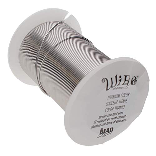 The Beadsmith Wire Elements Kupferdraht, lackiert, anlaufgeschützt, für Schmuckherstellung, 13,72 m Spule, Titanfarben, 20 Gauge, 13,72 m The Beadsmith Wire Elements Kupferdraht, lackiert, anlaufgeschützt, für Schmuckherstellung, 13,72 m Spule, Titanfarben, 20 Gauge, 13,72 m von The Beadsmith